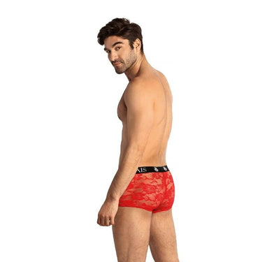 Boxer Uomo Anais Brave con Pizzo Rosso e Stampa Floreale